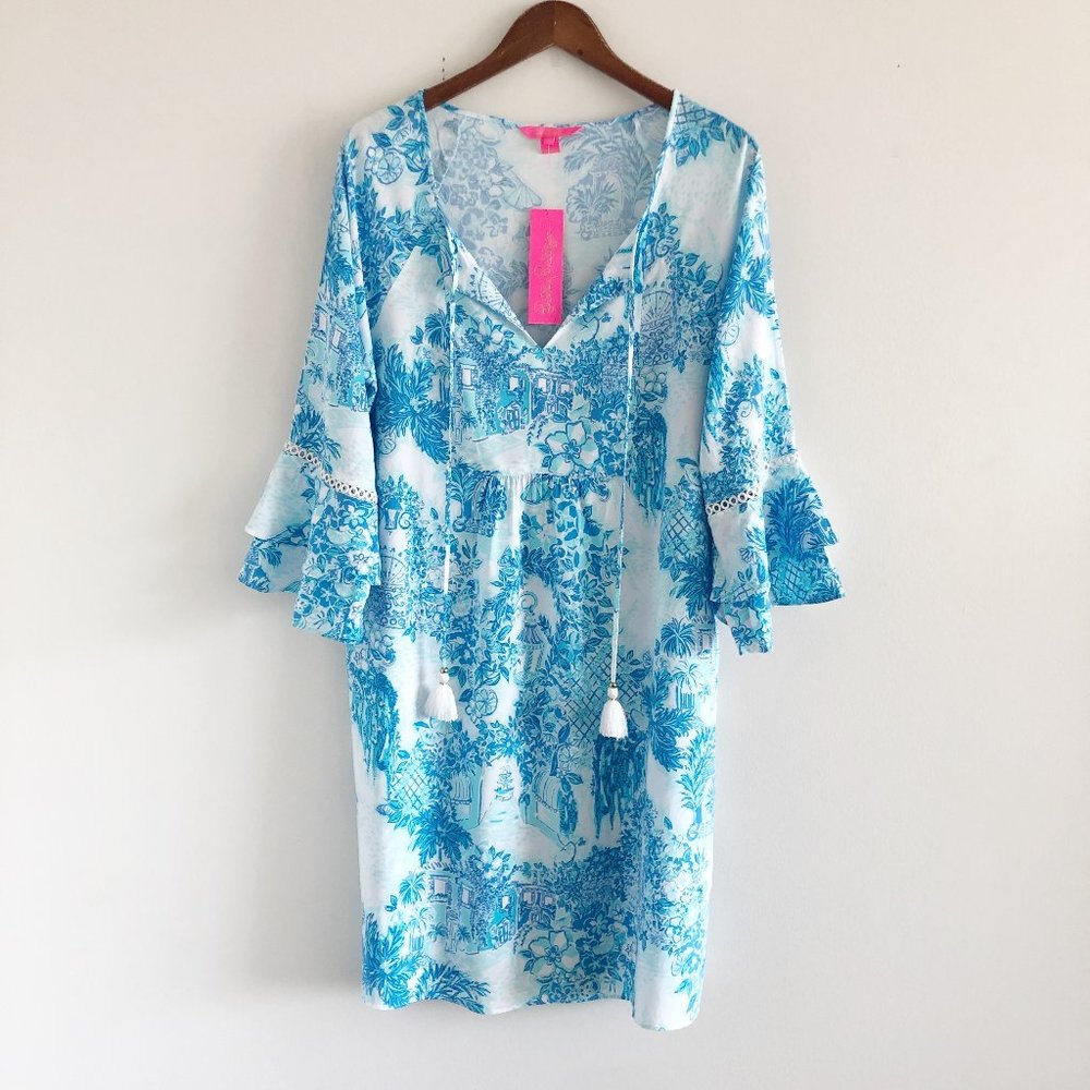 NWT Lilly Pulitzer Azita Tunic Dress XL Toile Me About It